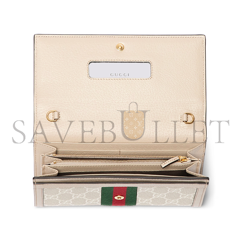 GUCCI OPHIDIA WALLET ON CHAIN 772309 (19*10*3.5cm) GUCCI OPHIDIA WALLET ON CHAIN 772309 (19*10*3.5cm)